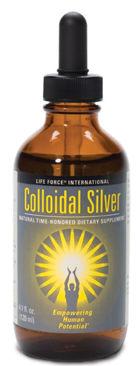 Bottle of colloidal silver