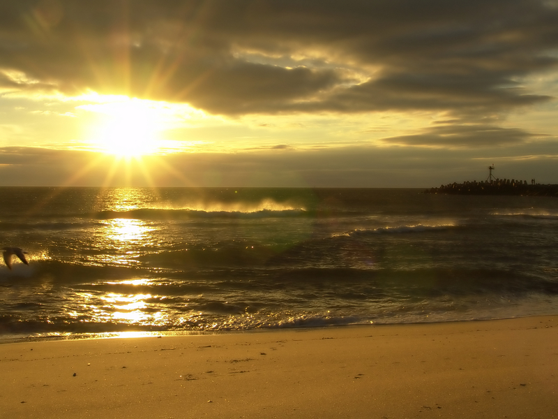 It can be hard to have hope when you feel empty.  Photo of a sunrise on a beach.