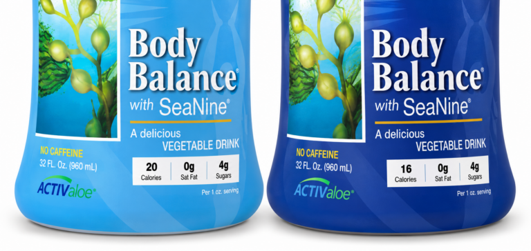 The two bottles of Body Balance