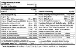 The nutrition label for VitalSTART Advanced Nutrition