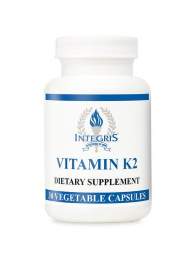 A bottle of Integris Vitamin K2