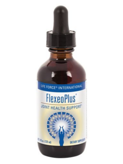 A bottle of FlexeoPlus Bone and Joint support.